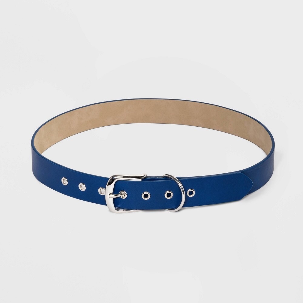 Faux Leather Grommet Belt